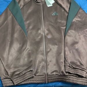 Adidas Dark Brown Track Tops
